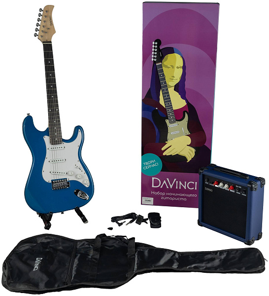 DAVINCI SET-100 BL - Электрогитара в наборе