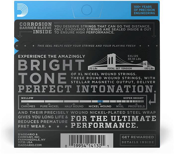 D'ADDARIO EXL125 - Струны для электрогитары