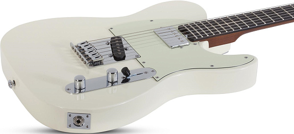 Электрогитара SCHECTER [NICK JOHNSTON PT A.SNOW] электрогитара 6-струнная, корпус: ольха, гриф: запеченый клен, накладка: черное дерево, 22 лада, цвет: Atomic Snow