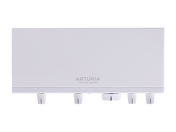 Аудиоинтерфейс USB [800112] Arturia [MiniFuse 2 White] 24бит/192кГц, два комбинированных входа XLR-1/4” (микрофонный / линейный / инструментальный уровень) с фантомным питанием +48 В, выходы на монитор (L/R Jack), выход для наушников, MIDI In/Out
