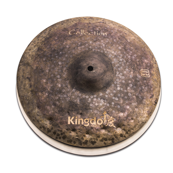 Тарелки хай-хэт 13" [13" COLLECTION DRY HI-HAT] KINGDO [13" COLLECTION DRY HI-HAT] сплав В20, ручная работа, специальное окисление