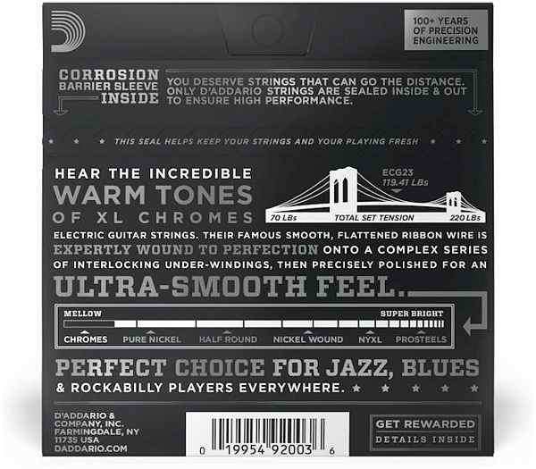 D'ADDARIO ECG23 - Струны для электрогитары