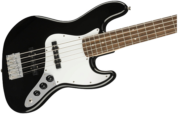 FENDER SQUIER SQ AFF J BASS V LRL BLK 5-струнная бас-гитара, цвет чёрный