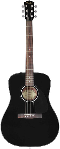 FENDER CD-60 DREAD V3 DS BLK - Гитара акустическая
