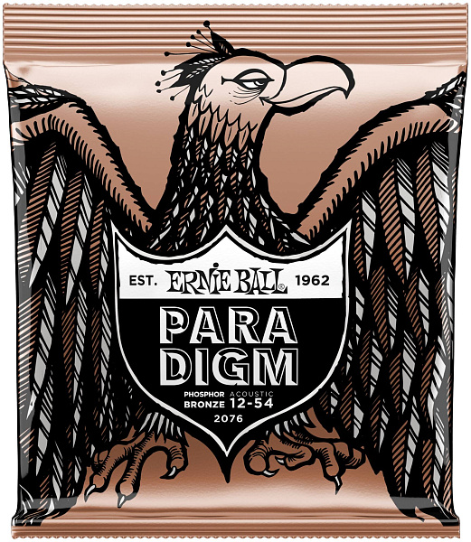 ERNIE BALL 2076 Paradigm Phosphor Bronze Medium Light 12-54 - Струны для акустической гитары
