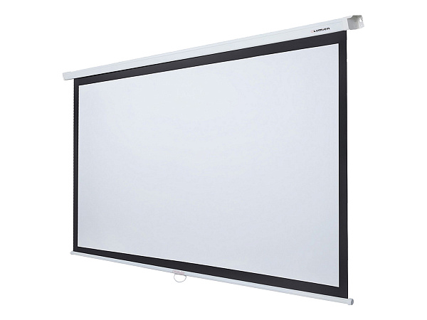 [LMP-100113CSR] Настенный экран Lumien [Master Picture CSR] 196x244см (раб.область 146х234 см) (109") MW FiberGlass черн. кайма по периметру, верх.кайма 45 см, механизм плавного возврата, возможность потолочн./настенного крепления (белый корпус) 16:10
