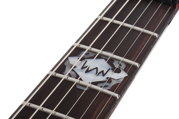 Электрогитара SCHECTER [BALSAC E-1 FR BORC] электрогитара 6-струнная, корпус: красное дерево, гриф: клен 3 куска, накладка: черное дерево, 24 лада, FloydRose, цвет: Black Orange Crackle (BORC)