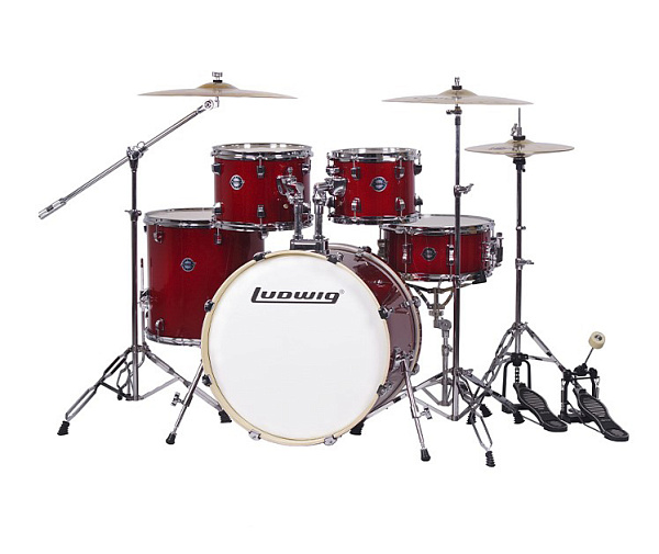 LC196-3 Accent Pro Барабанная установка, красная (2 коробки), Ludwig