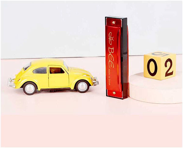 BEE DF10A-1 RED - Губная гармоника диатоническая