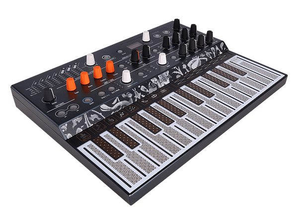 Синтезатор [570101] Arturia [MicroFreak] цифровой аппаратный, 25 клавиш с поддержкой полифонического касания, цифровым осциллятором и аналоговым фильтром Oberheim SEM, CV/Gate/Mod выходы, Cloc IN/OUT, MIDI IN/OUT, выход TRS, выход для наушников, USB