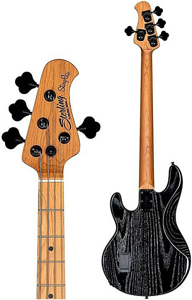 STERLING StingRay Black with White Stain - Бас-гитара 4 струны