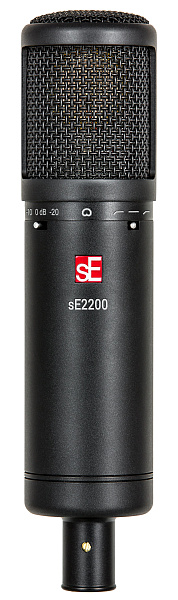 Микрофон конденсаторный sE Electronics [SE 2200] 20 Гц - 20 кГц, кардиоида, комплектация: металлический поп-фильтр, держатель типа паук, резьбовой переходник на микрофонную стойку