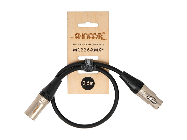MC226-XMXF-0,5m Кабель микрофонный, XLR, 0,5м, SHNOOR