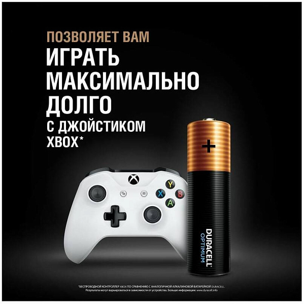 DURACELL LR6-4BL Optimum уп 4 шт - Батарейка тип AA