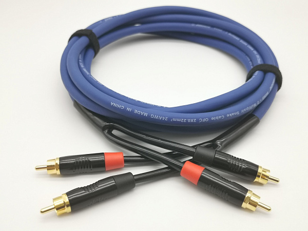 E39-2RCA-2RCA-0500-0 Кабель аудио 2хRCA-2хRCA, 5м, ZZcable