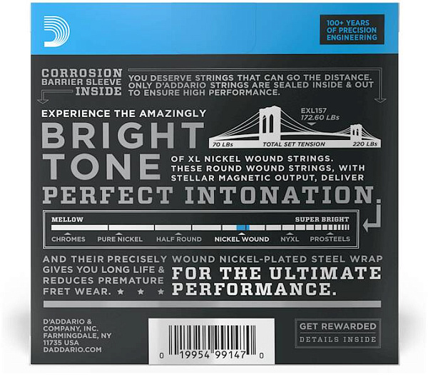 D'ADDARIO EXL157 - Струны для электрогитары
