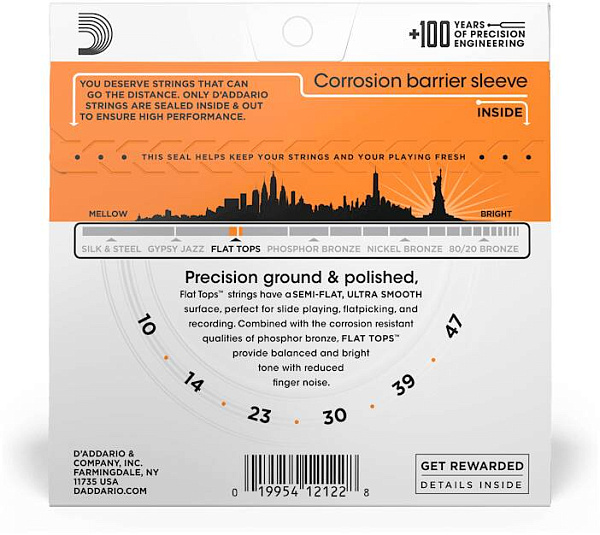 D'ADDARIO EFT 15 - Струны для акустической гитары
