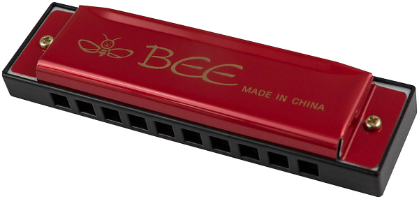 BEE DF10A-1 RED - Губная гармоника диатоническая