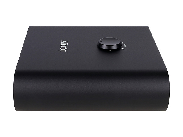 Аудиоинтерфейс USB [110313A2004] Icon [Duo44 Dyna B/W] АЦП/ЦАП: 24 бит/192 кГц, 127 дБ, входы/выходы: 2хCombo XLR/TRS/ 2х1/4" TRS, 1/8" mini Jack стерео, 1/4" TRS стерео выход на наушники, MIDI, +48 В, цвет черный/белый
