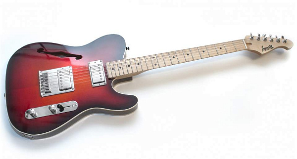 TT-Semi-redburst Электрогитара, красный санберст, Inspector