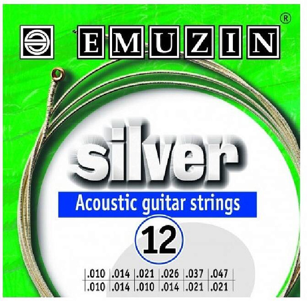 EMUZIN 12А233 - Струны для акустической 12-струнной гитары
