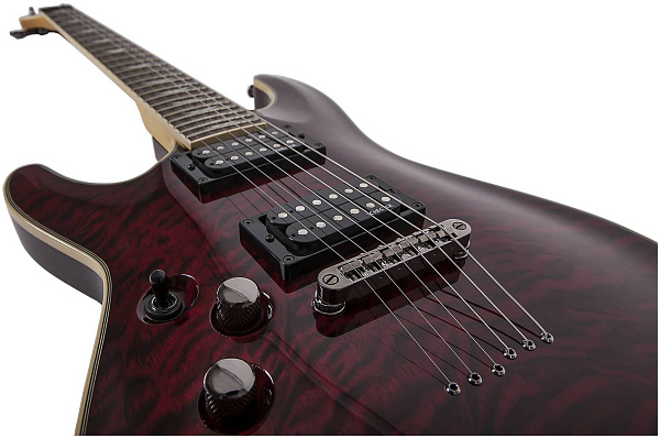 SCHECTER OMEN EXTREME-6 L/H BCH - Леворукая электрогитара, 24 лада
