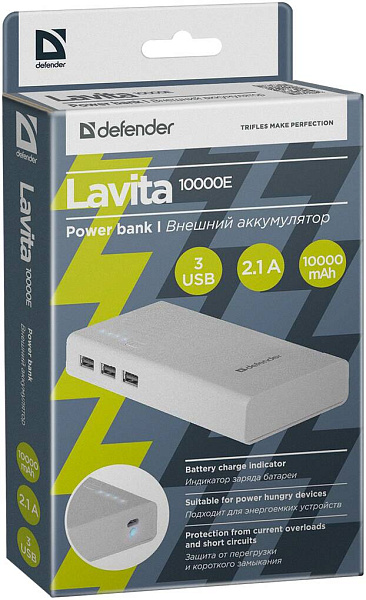 DEFENDER Lavita 10000E - Аккумулятор