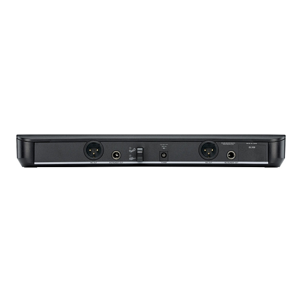 Микрофонная система SHURE [BLX1288E/CVL-M17] беспроводная, двухканальная, с ручным передатчиком PG58 и петличным микрофоном CVL-B/C. Частота UHF 662-686 МГц