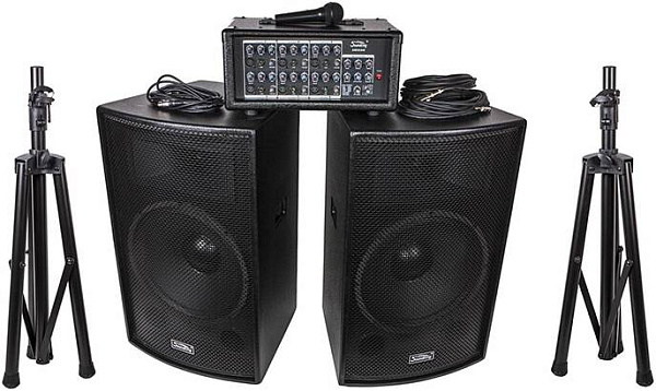 SOUNDKING ZH0602D15LS Комплект акустической системы, микшер, микрофон,...