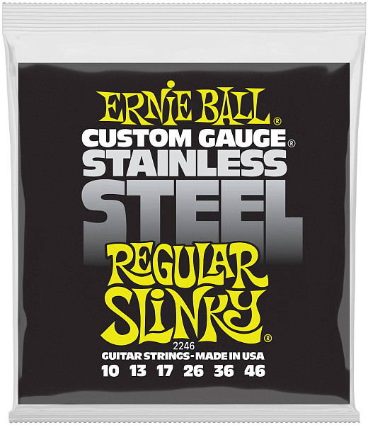 ERNIE BALL 2246 Stainless Steel Slinky Regular 10-46 - Струны для электрогитары