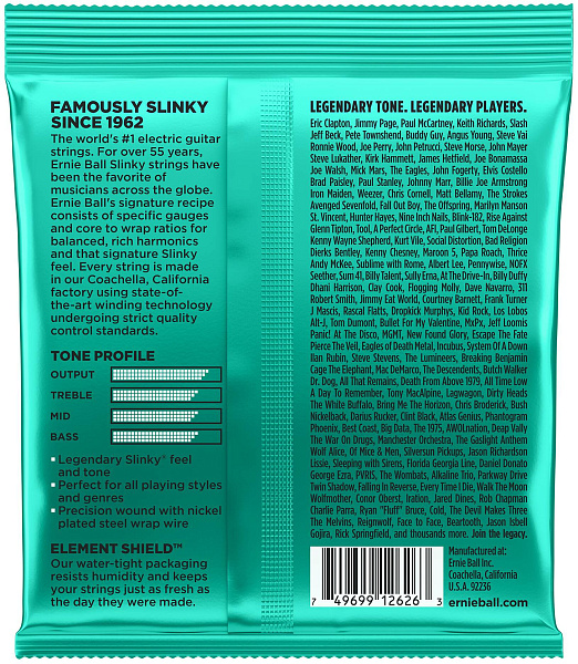 ERNIE BALL 2626 Nickel Wound Slinky Not Even 12-56 - Струны для электрогитары