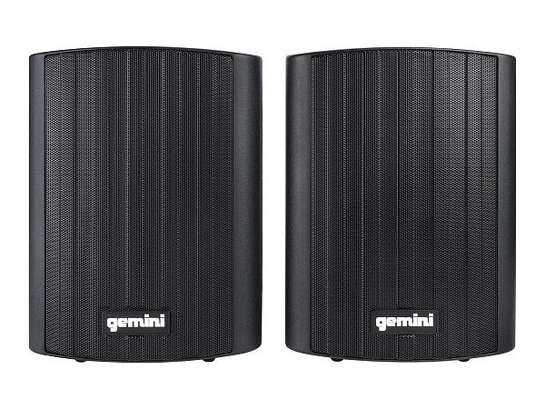 Акустическая система Gemini [GHSI-W525BT-PR-BLK] Активная + пассивная АС, 5.25" НЧ + 0.75" ВЧ, мощность RMS/Peak 60/150 Вт, АЧХ 45-20000 Гц, динамики: 5" НЧ, 1" ВЧ, IP44, BT, 3,5 мм AUX вход, 3,5 мм AUX выход, настенные крепления, пульт ДУ, цвет черный