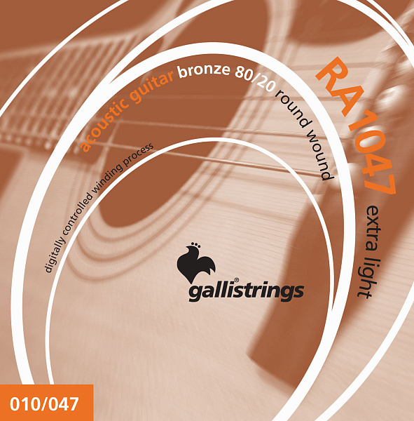 Комплект струн GALLI STRINGS [RA1047] для акустической гитары