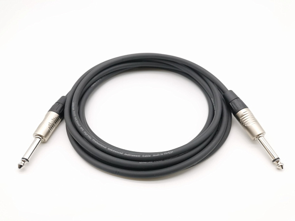 E12-J-J-0200-0 Кабель гитарный (инструментальный) Jack-Jack, 2м, ZZcable