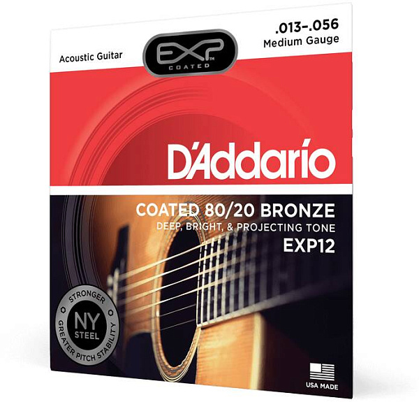 D'ADDARIO EXP12 - Струны для акустической гитары