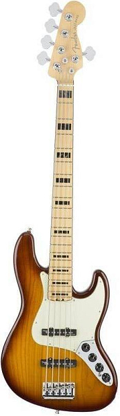 FENDER American Elite Jazz Bass V MN Tobacco Burst - Бас-гитара 5 струн