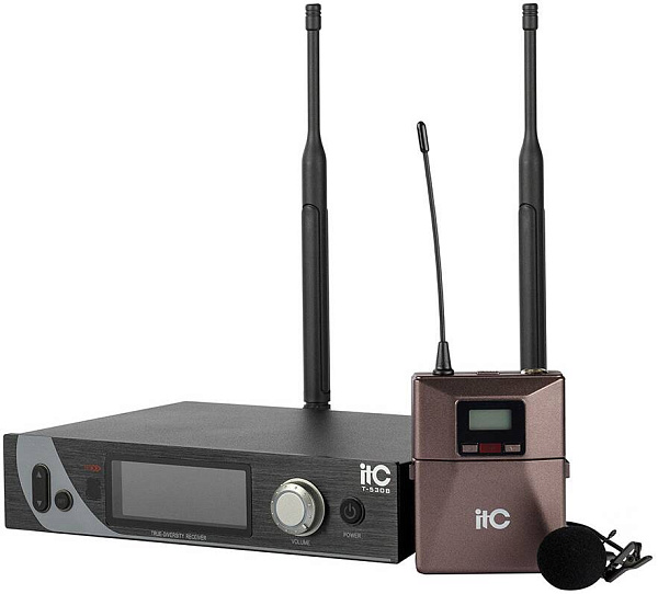 ITC T-530B - радиосистема UHF одноканальная с одним петличным микрофоном....