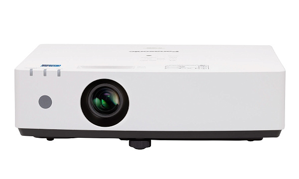 Лазерный проектор Panasonic [PT-LMZ460] 3LCD 4600 Lm, WUXGA (1920x1200), 3000000:1; Zoom 1,2x; TR 1,36–1,64:1; HDMI x2; VGA IN D-Sub 15pin x2; Audio IN x2/OUT x1; USB(A) Viewer/Power 5V 2A /Wi-Fi option; RS232; RJ45; mono 10W; 35/24dB;4,2 кг.