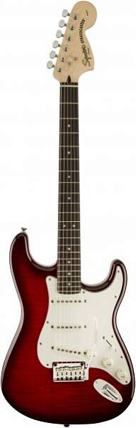 FENDER SQUIER STANDARD STRATOCASTER FMT RW CRIMSON RED TRANSPARENT - Электрогитара