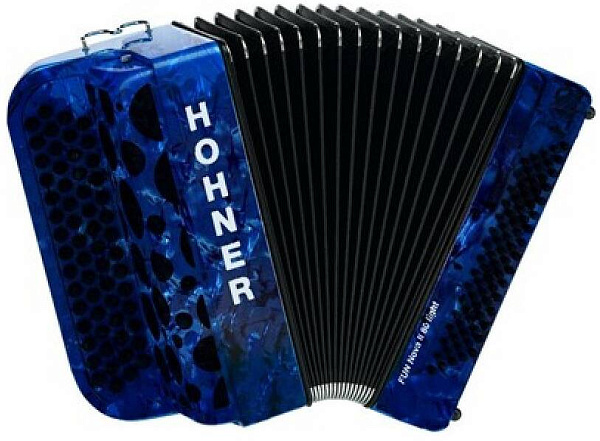 HOHNER Fun Nova II 80 light dark blue perloid celluloid (B-Stepped) - Баян