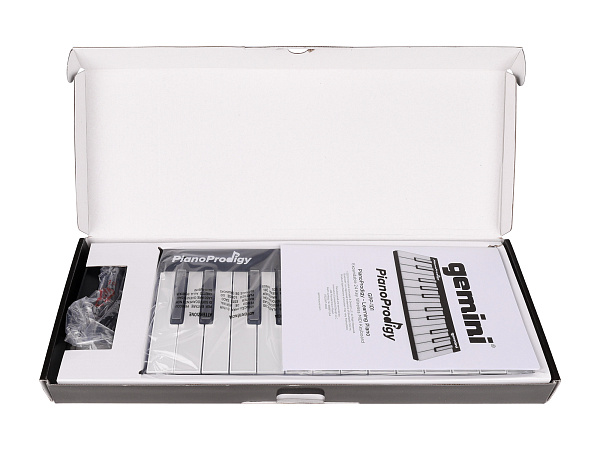 MIDI клавиатура [GPP-101] Gemini [GPP-101 PianoProdigy] 24 клавиши с RGB подсветкой для обучения, Bluetooth, встроенный аккумулятор