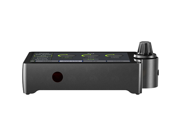 Аудиоинтерфейс [110305A3004] Icon [AIO2] АЦП/ЦАП 24 бит/192 кГц, 3,9" сенс. дисплей, цифр. энкодер, дин. диапазон 116 дБ, S/N 116 дБ, mini XLR микр. вход, 1х 1/4" TS инстр. вход, 1/8" TRS AirMic вход, 2х1/8" TRS вых. для наушников, USB-C 2.0