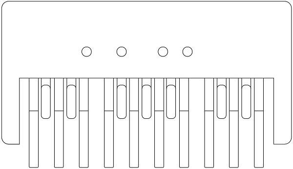 STUDIOLOGIC MP-117 - MIDI клавиатура динамическая, ножная, 17 клавиш-педалей.
