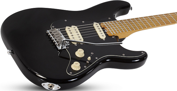 Электрогитара SCHECTER [MV-6 GBLK] 6-струнная, корпус: липа, гриф: запеченый клен, 24 лада, цвет: Gloss Black (GBLK)