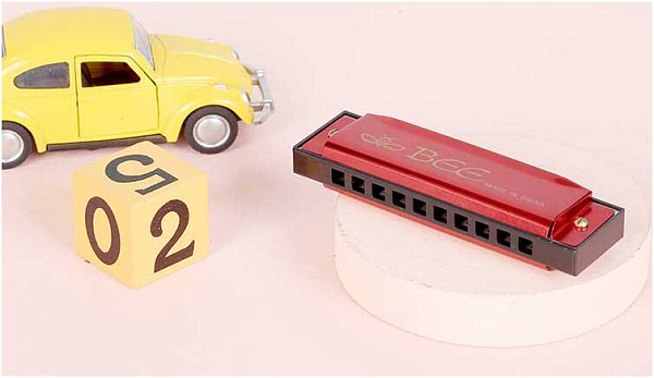 BEE DF10A-1 RED - Губная гармоника диатоническая