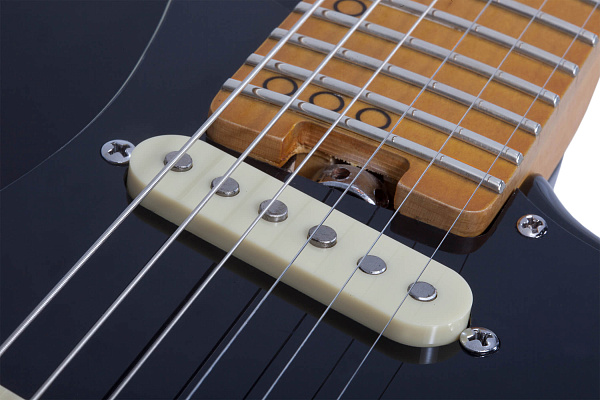 Электрогитара SCHECTER [MV-6 GBLK] 6-струнная, корпус: липа, гриф: запеченый клен, 24 лада, цвет: Gloss Black (GBLK)