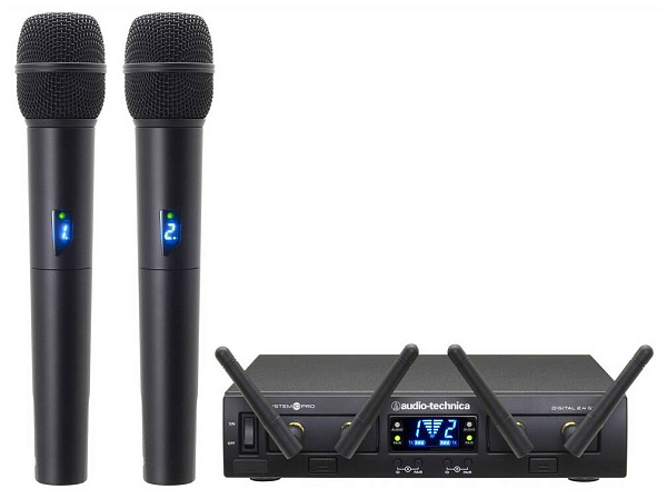 AUDIO-TECHNICA ATW1322 - радиосистема, 8 каналов 2.4 MHz с двумя ручными...