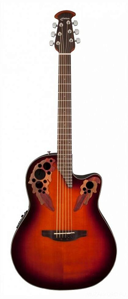 OVATION CE44-1 Celebrity Elite Mid Cutaway Sunburst гитара электроакустическая