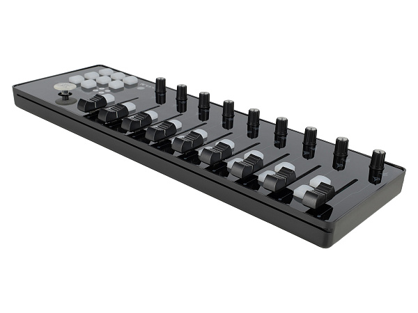 MIDI контроллер [10105100054] Icon [iControls] USB MIDI контроллер, 9 фейдеров, 18 кнопок, 9 энкодеров, джойстик, кнопка "Сцена" для настройки 4-х пресетов, 6 кнопок транспорта, разъем USB Mini-B, разъем USB-A