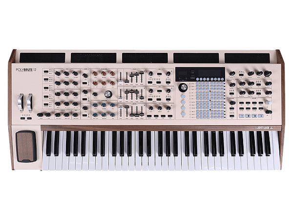 Синтезатор [551002] Arturia [PolyBrute 12] 12 голосная полифония, 61 клавиша, полифоническая клавиатура нового поколения с технологией MPE, 2x аналоговых VCO, 32-шаговый арпеджиатор, 64-шаговый секвенсор, 3D-контроллер Morphee